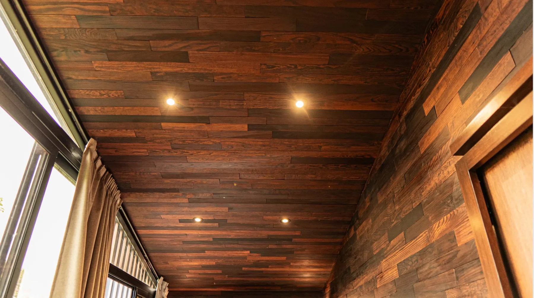 NOMAD timber ceiling and finish detail